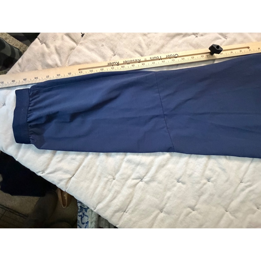 Nike Dri-Fit Running Pants Men L Navy Blue Athleisure Sports Gorpcore Stretch‎ - Picture 11 of 13